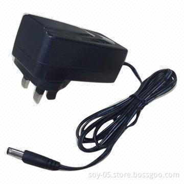 AC/DC adapter with UK wall-mount